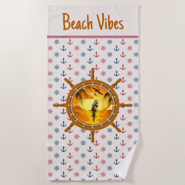 Beach Vibes Towel (Front)