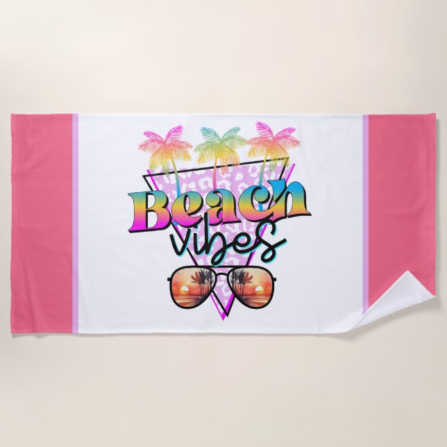 Beach Vibes  Towel (Front)
