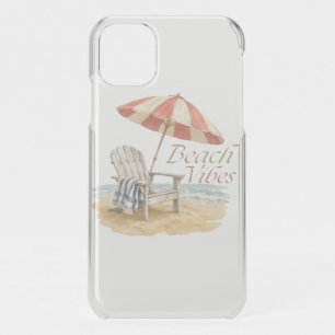 Beach Vibes Watercolor Beach Chair Summer T-Shirt iPhone 11 Case