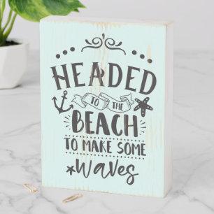Beach Vibes Wooden Box Sign