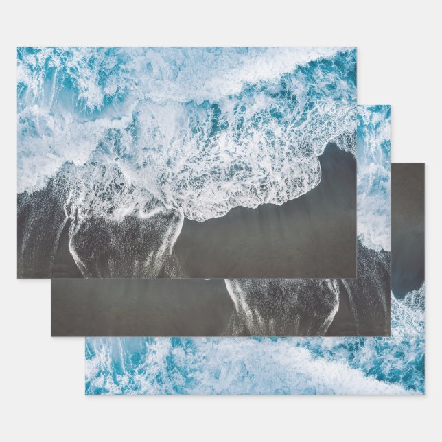 Beach Vibes Wrapping Paper Sheets (Set)