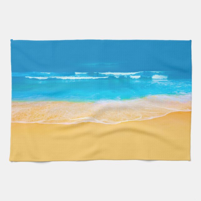 Beach view kitchen towel (Horizontal)