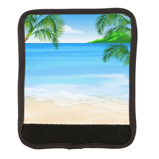 Beach View Luggage Handle Wrap (Front)