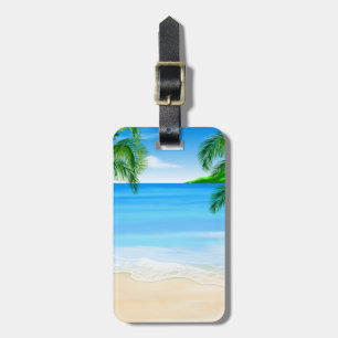 Beach View Luggage Tag