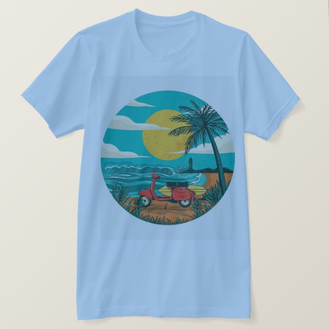 BEACH VIEW T-Shirt (Design Front)