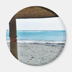 Beach View Under Parasol Magnet