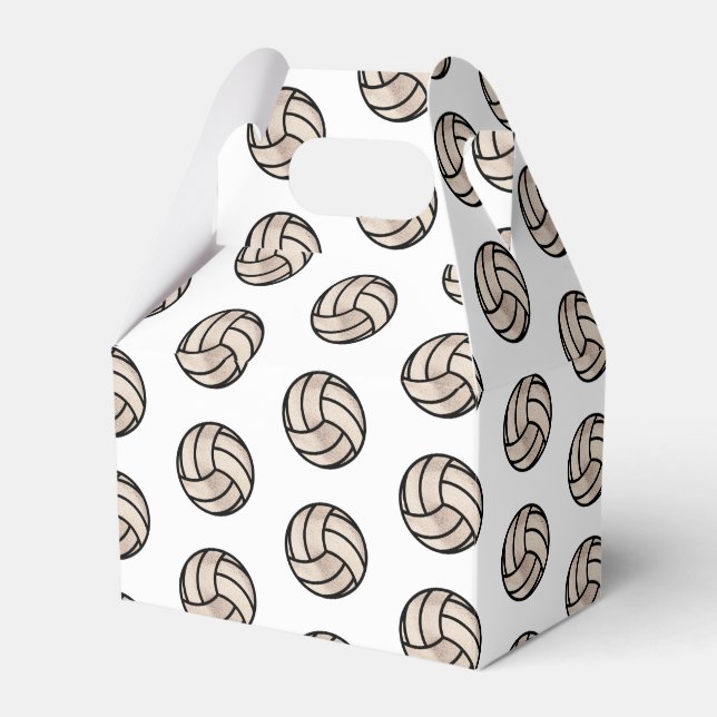Beach Volley Ball  Favor Boxes (Front Side)