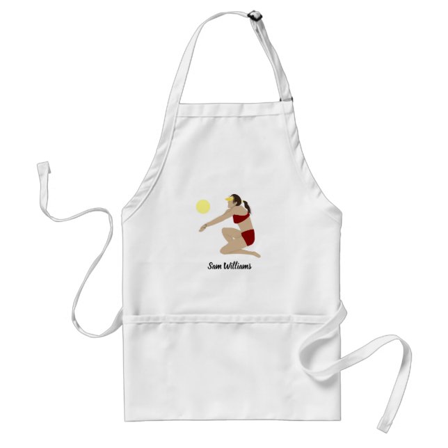 Beach Volleyball Adult Apron (Front)