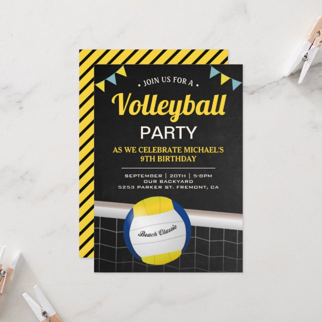 Volleyball Birthday Party Decorations - Happy Birthday Banner & Garland, Sports Theme - View #6
