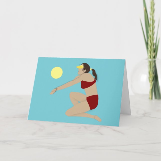 Beach Volleyball Card (Front)