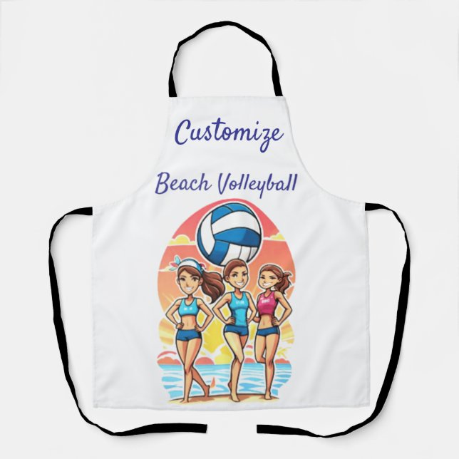 Beach Volleyball Girls Thunder_Cove Apron (Front)