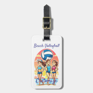 Beach Volleyball Girls Thunder_Cove Luggage Tag