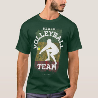 Beach Volleyball Guinea Flag Love Volleyball Playe T-Shirt