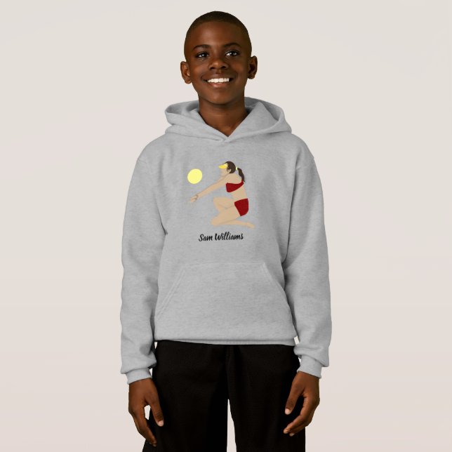 Beach Volleyball Hoodie (Front Full)