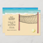 Beach Volleyball Invitation (Front/Back)