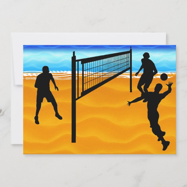Beach Volleyball Invitation (Front)