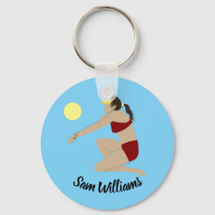 Beach Volleyball Keychain
