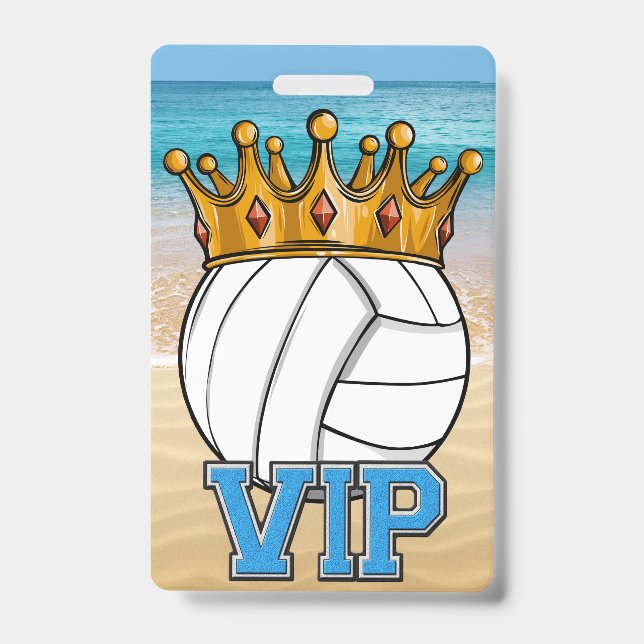 Beach Volleyball MVP Badge (Front)