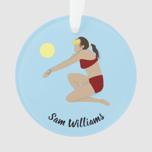 Beach Volleyball Ornament