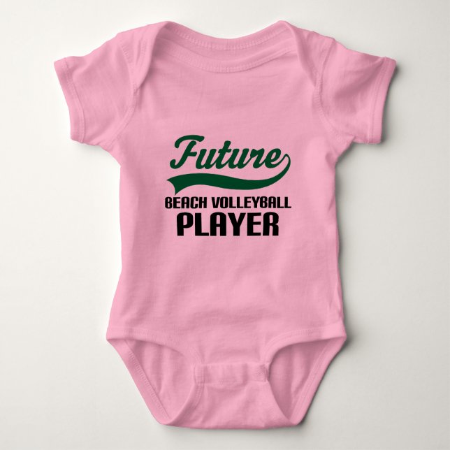 Beach Volleyball Player (Future) Baby Bodysuit (Front)