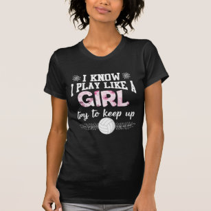 Beach Volleyball Player Play Like A Girl Athletic T-Shirt