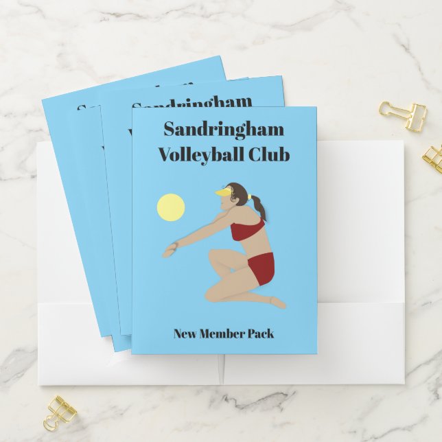 Beach Volleyball Pocket Folder (In Situ)