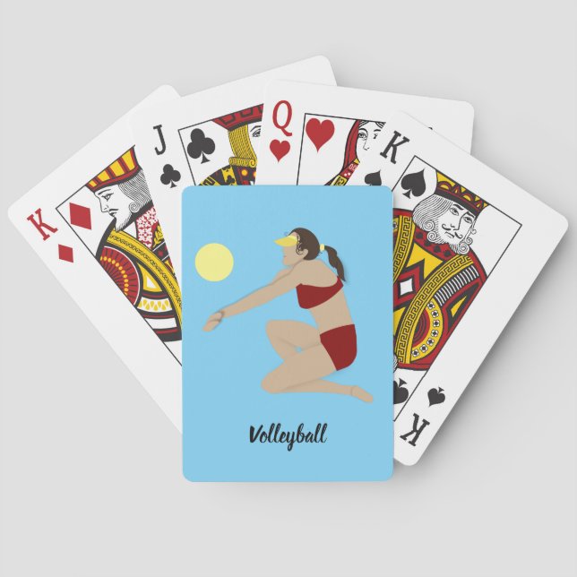Beach Volleyball Poker Cards (Back)