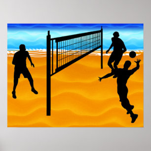 Beach Volleyball Poster