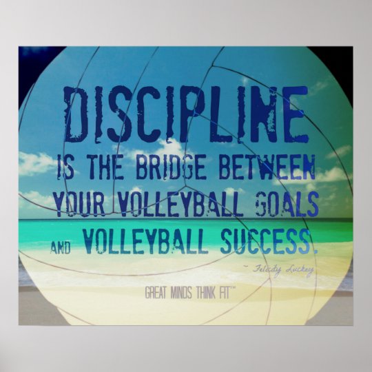 Beach Volleyball Poster 002 for Motivation | Zazzle.com