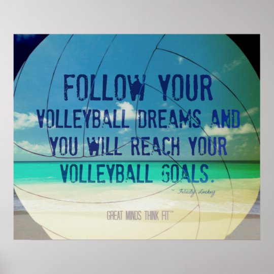 Beach Volleyball Poster 018 for Motivation | Zazzle.com