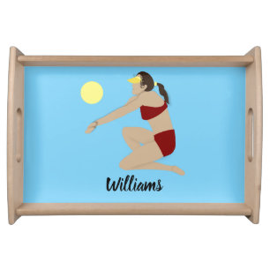 Beach Volleyball Serving Tray