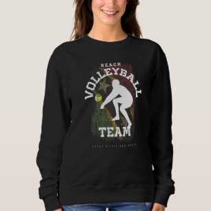 Beach Volleyball St Kittis & Nevis Flag Volleyball Sweatshirt