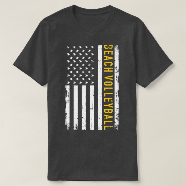 Beach volleyball USA T-Shirt (Design Front)