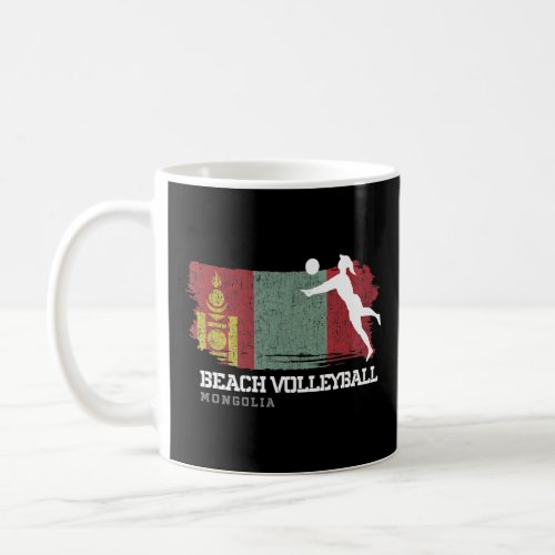 Beach Volleyball Womens Mongolia Flag Volleyball G Coffee Mug