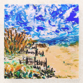 Beach Walk, Glass Coaster