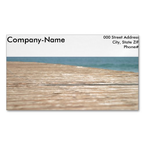 Beach Walk Magnetic Business Card