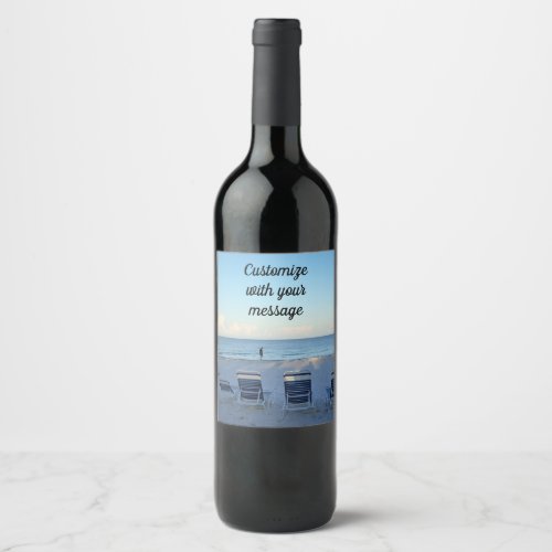 Beach Walk Wine Label