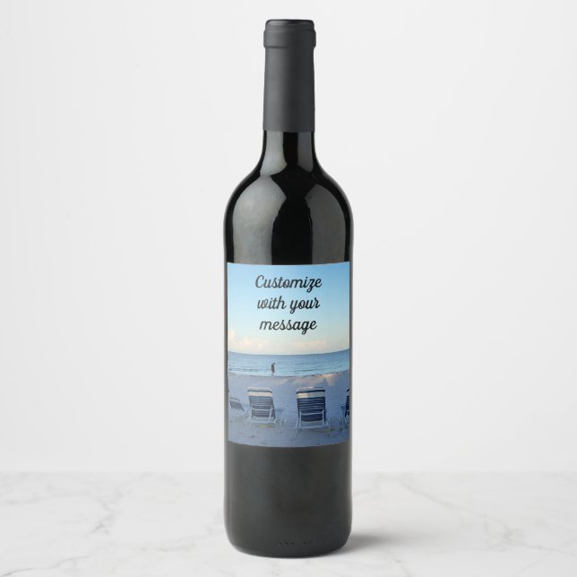 Beach Walk Wine Label (Front)
