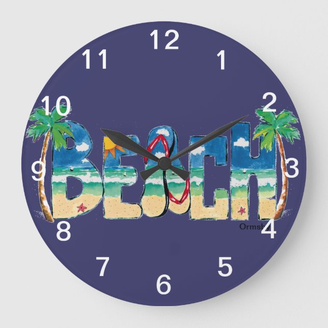 Beach Wall Clock (Front)