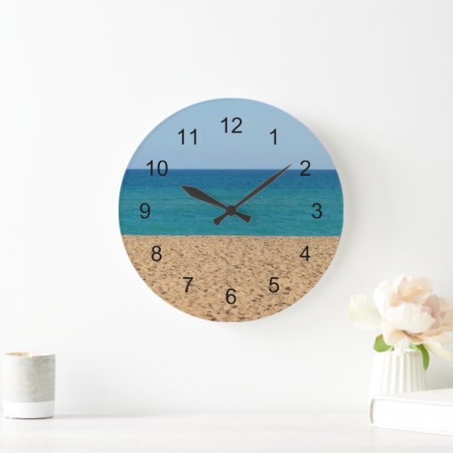 Beach Wall Clock Zazzle