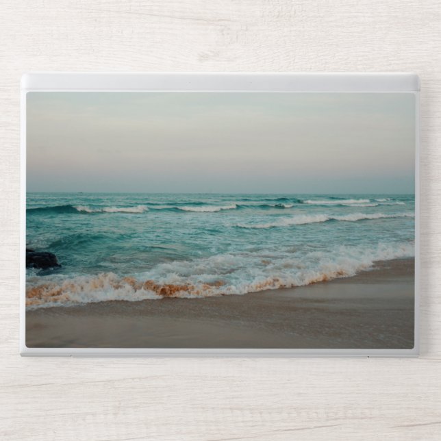 beach wallpaper HP laptop skin (Front)