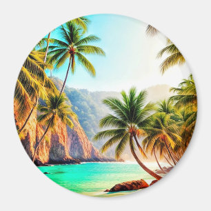 Beach wallpaper magnet