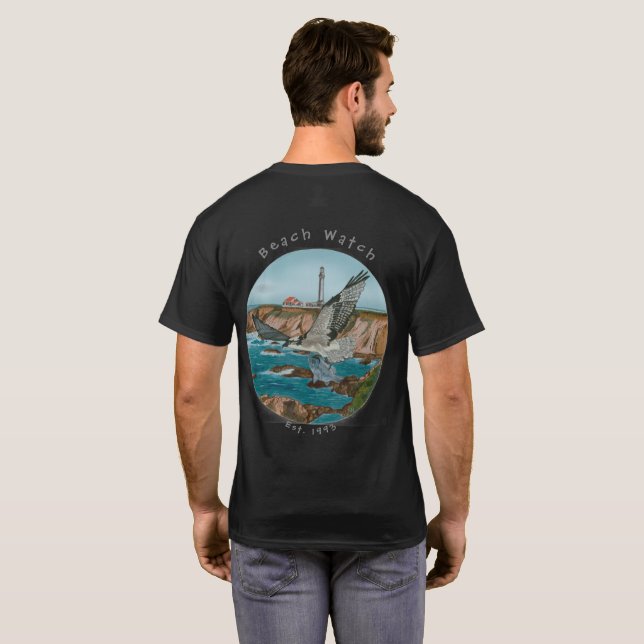 Beach Watch North Coast Osprey Basic T T-Shirt (Back Full)