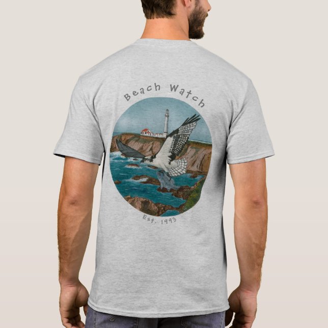 Beach Watch North Coast Osprey Basic T T-Shirt (Back)