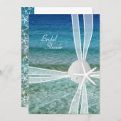 Beach Water Starfish Bridal Shower Invitation (Front/Back)