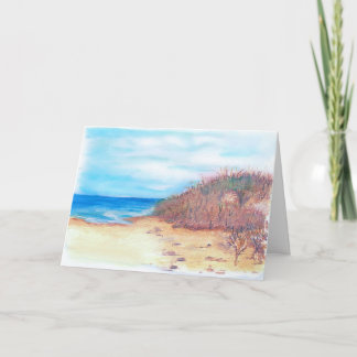 Beach Watercolor Birthday Card