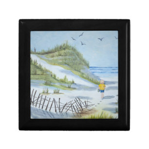 Beach watercolor gift box
