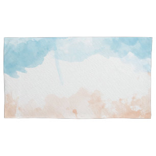 Beach Watercolor Pillow Case