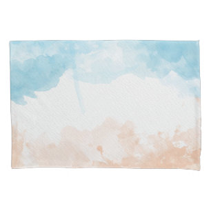 Beach Watercolor Pillow Case