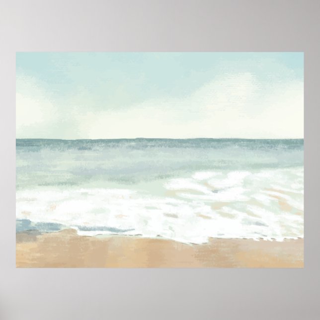 Beach Watercolor  Poster (Front)